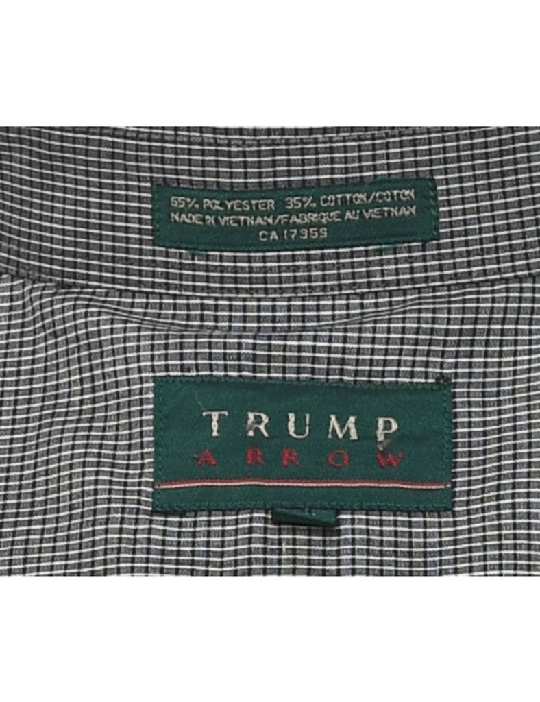 Black Checked Shirt - L