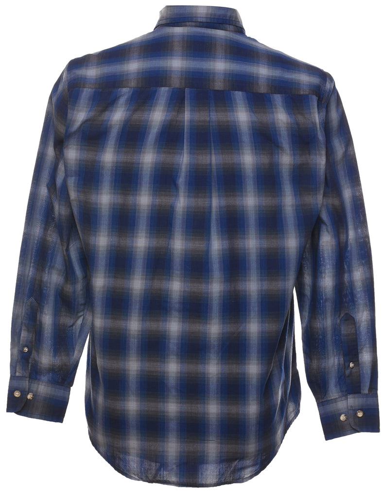 Blue Checked Shirt - M