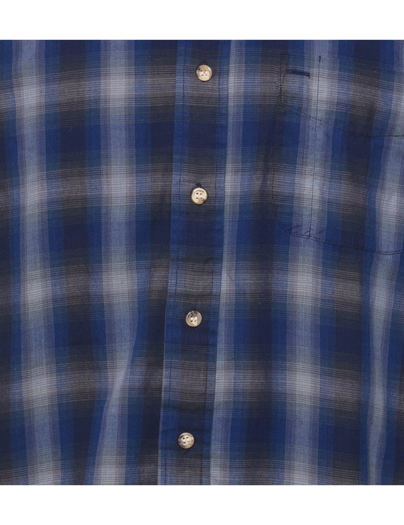 Blue Checked Shirt - M