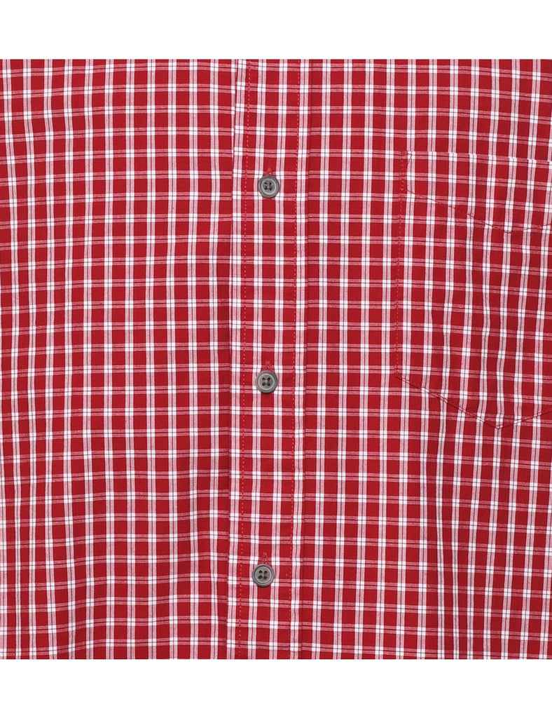 Chaps Red Checked Shirt - L