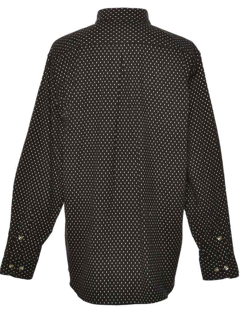 Corduroy Black & White Patterned Shirt - XL