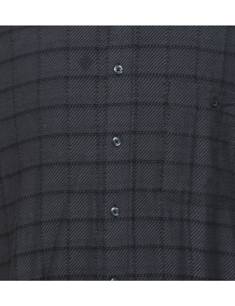 Dark Grey Checked Shirt - L