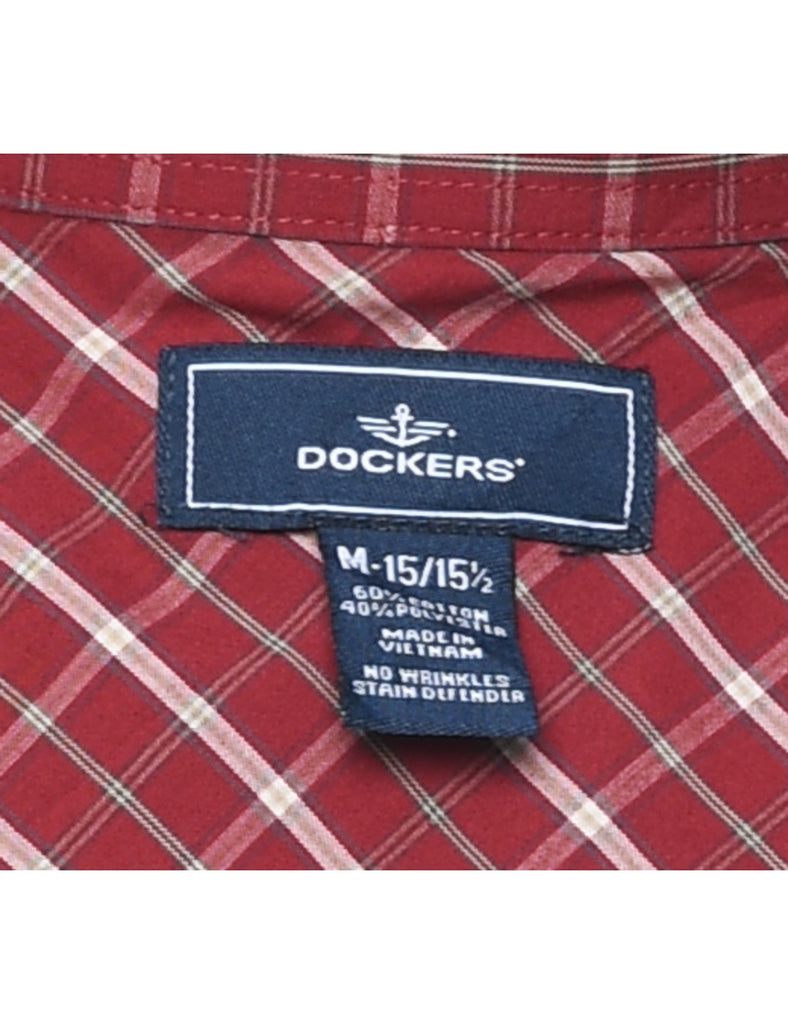 Dockers Red Checked Shirt - M