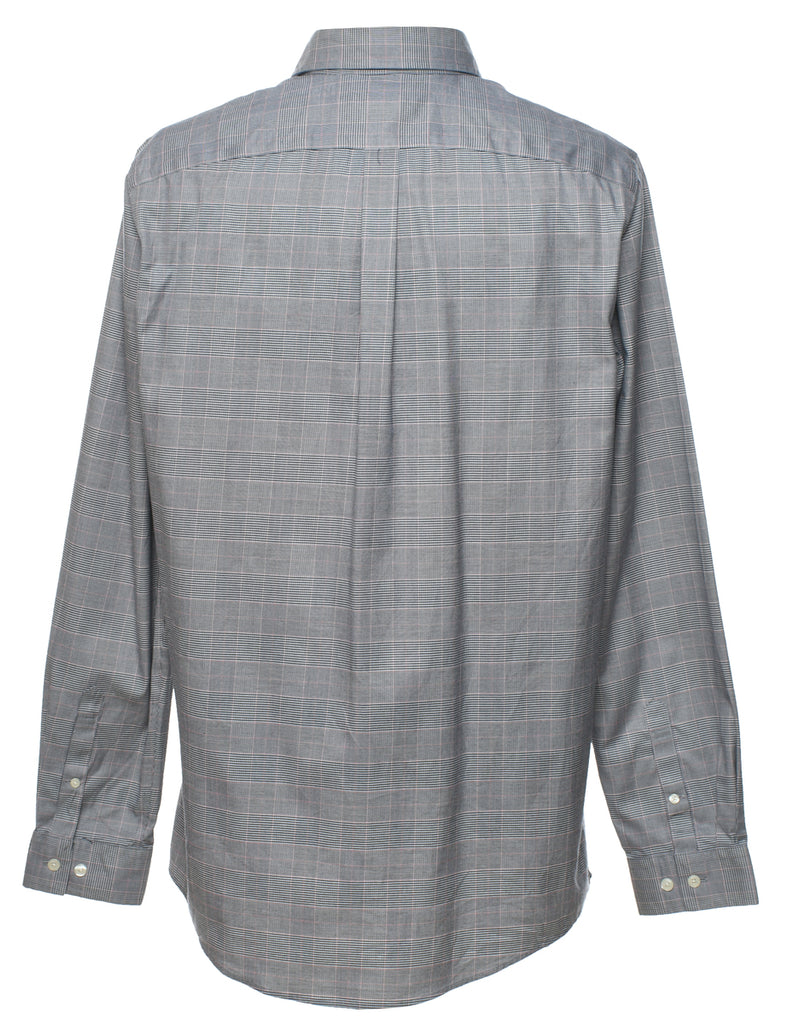 Eddie Bauer Grey Checked Shirt - L