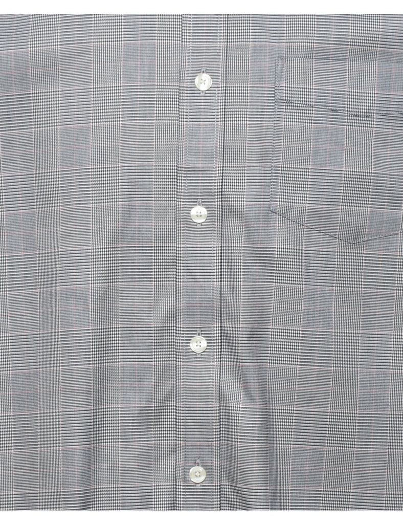 Eddie Bauer Grey Checked Shirt - L