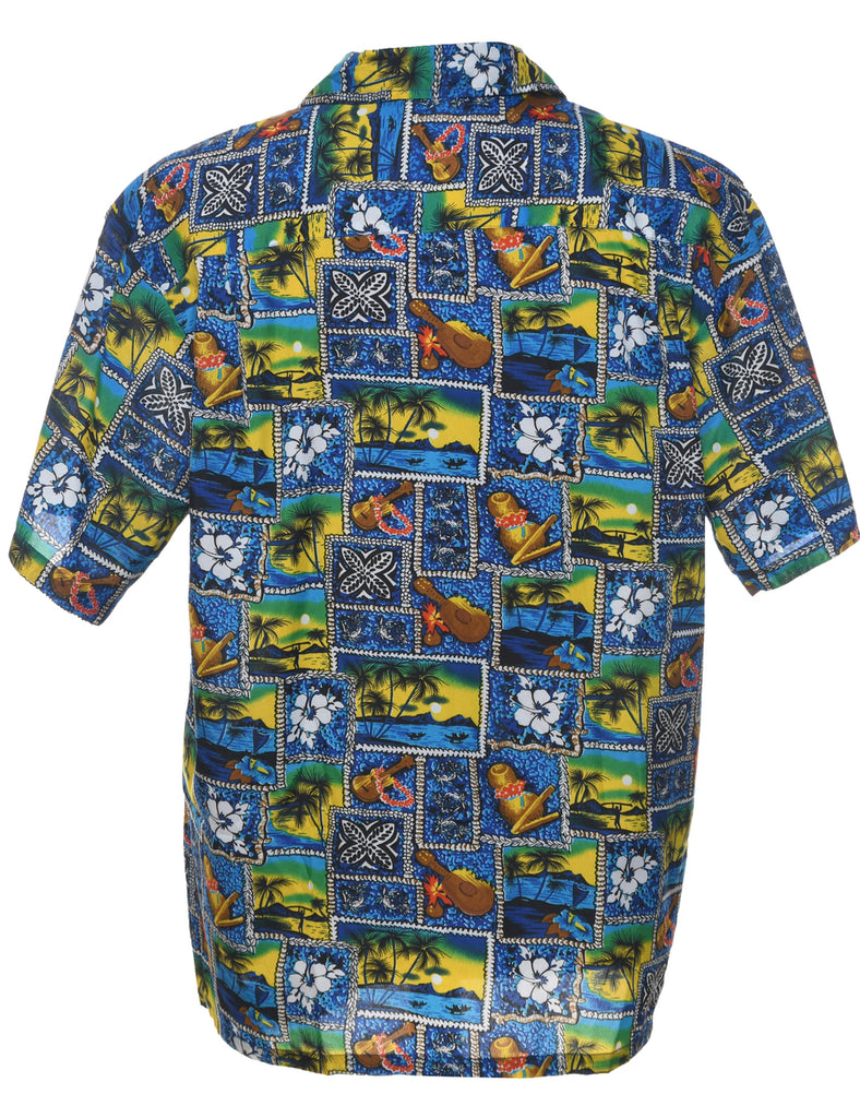 Floral Hawaiian Shirt - L