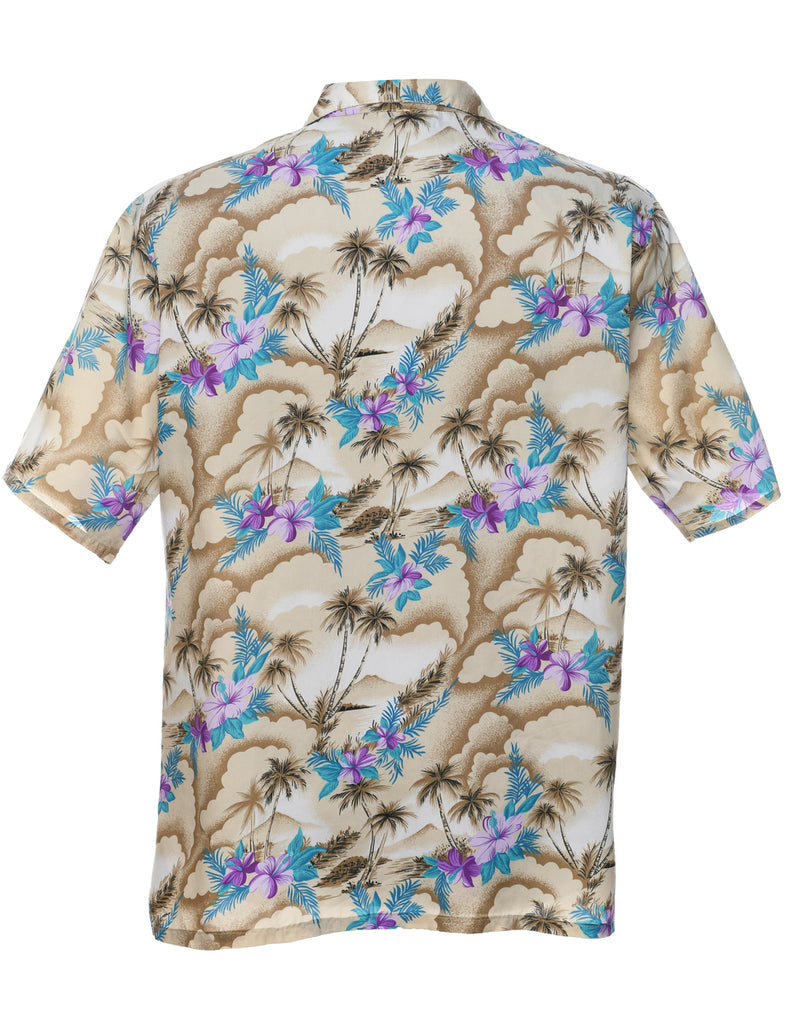 Floral Hawaiian Shirt - L
