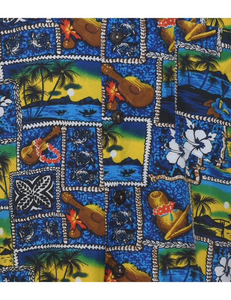 Floral Hawaiian Shirt - L