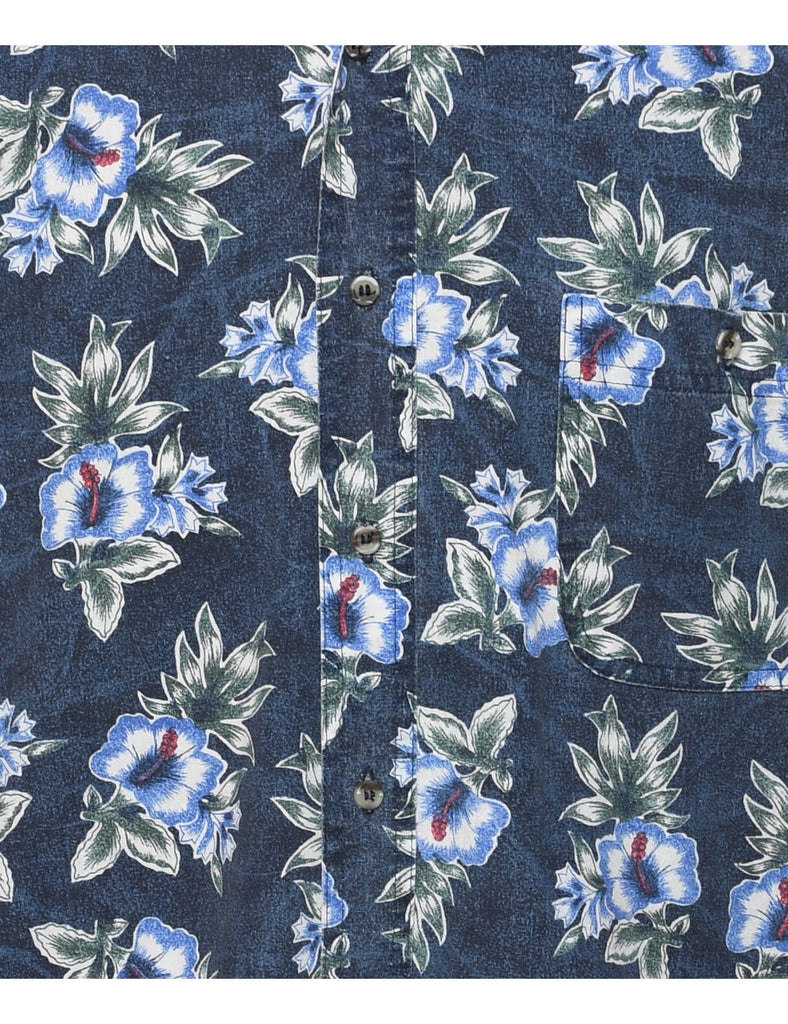 Floral Hawaiian Shirt - L