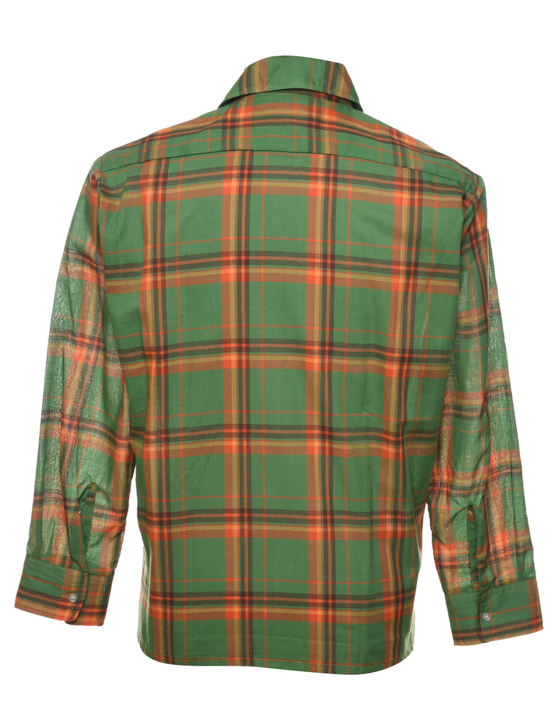 Green Checked Shirt - M