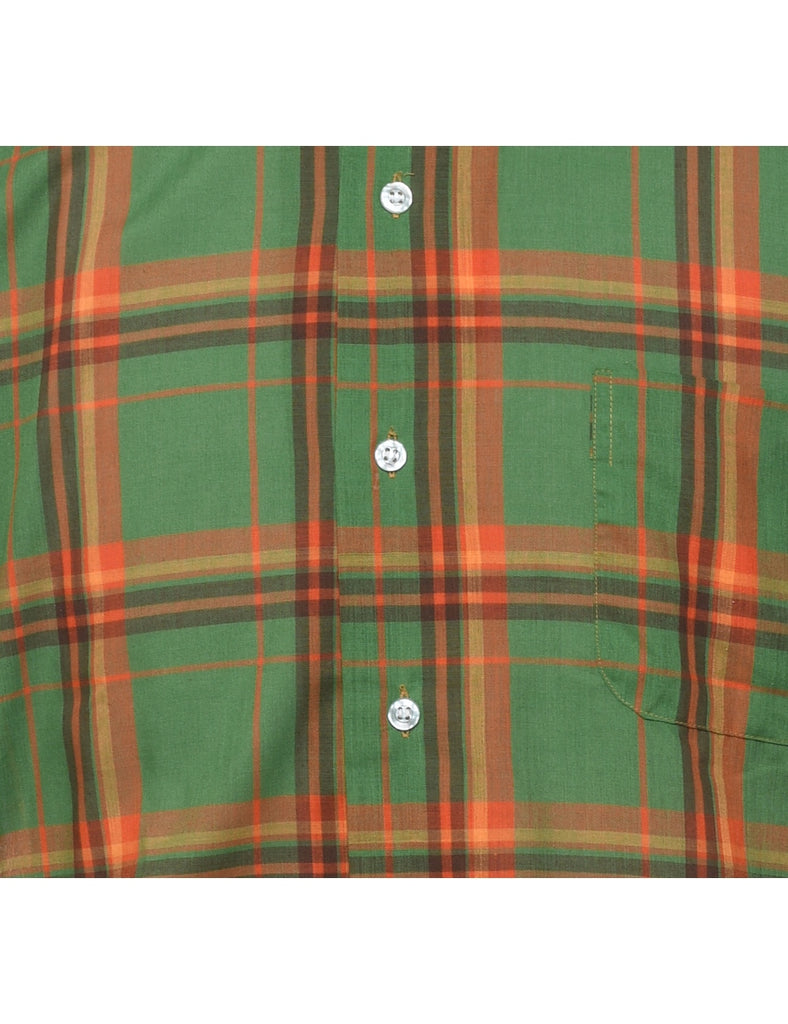 Green Checked Shirt - M