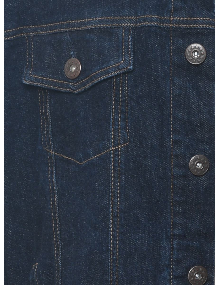 Men's Indigo Denim Jacket Denim, XL Beyond Retro E00957842