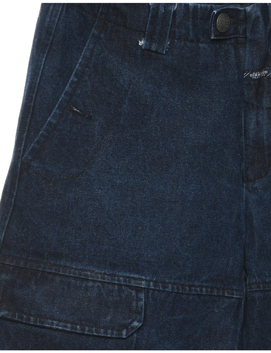 Men s Knee Length Denim Shorts Denim M Beyond Retro