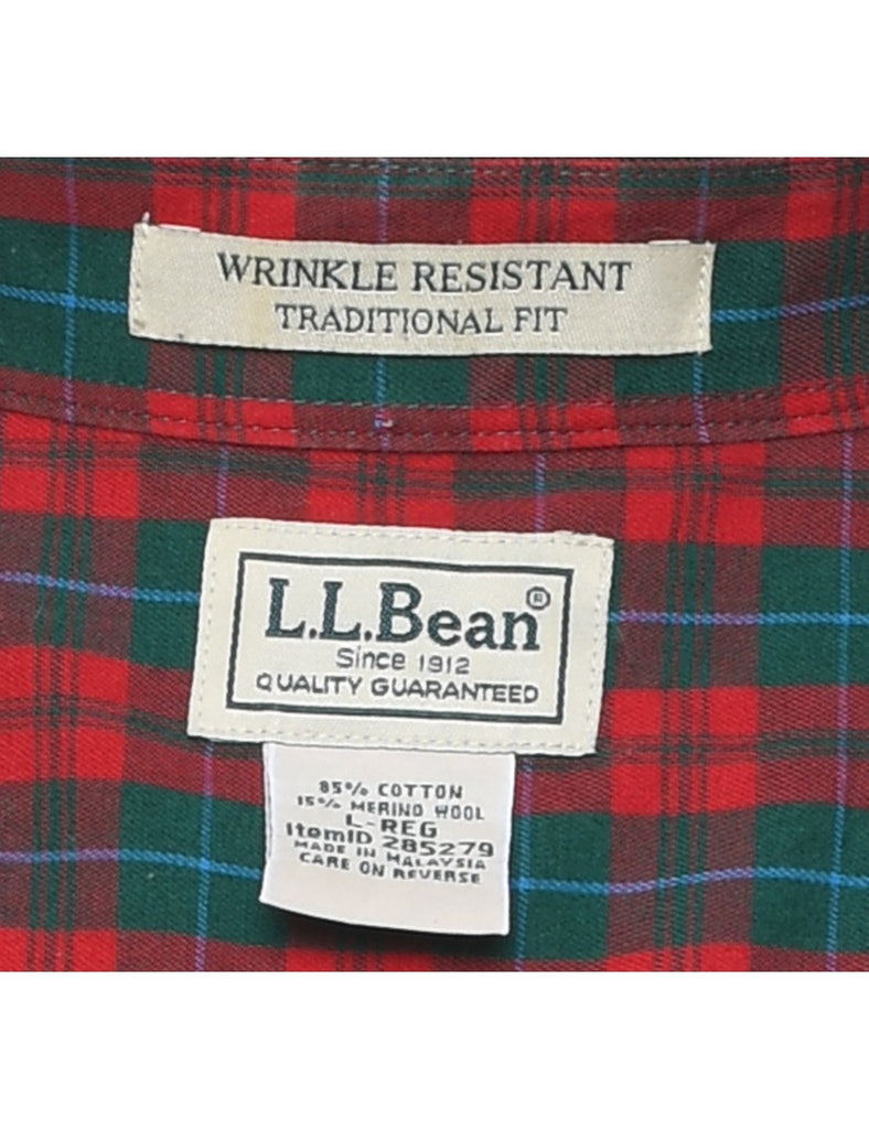 L.L. Bean Checked Shirt - L
