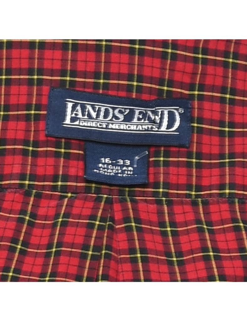 Land's End Checked Shirt - M