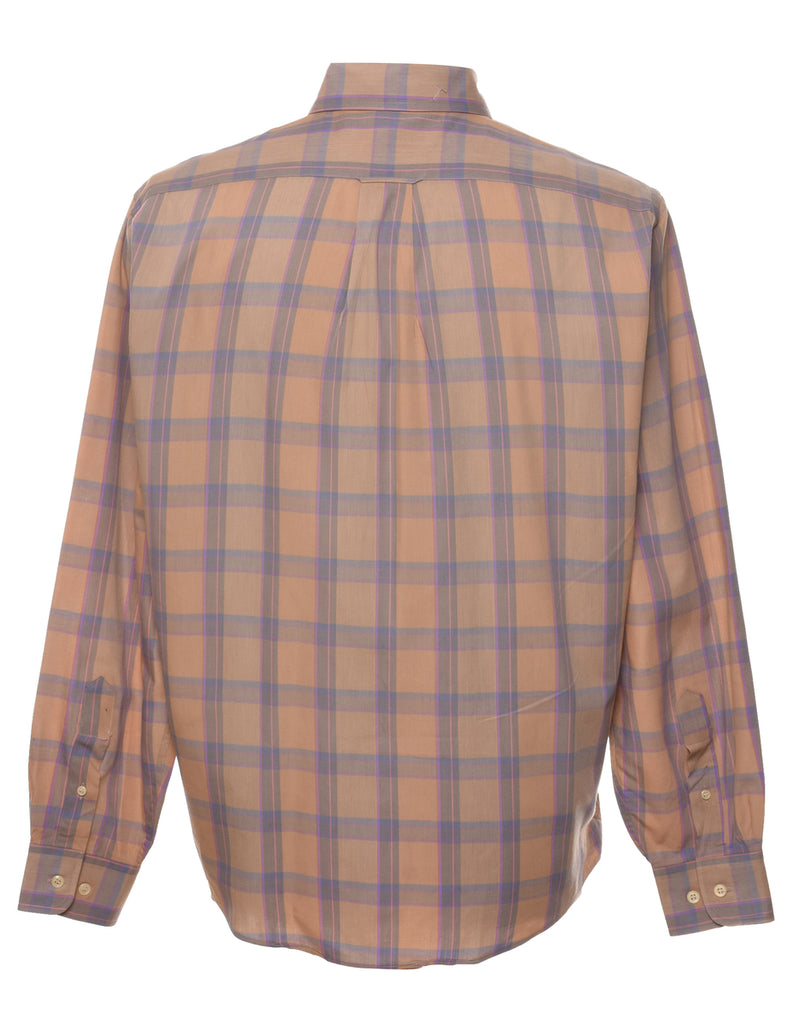 Light Brown Checked Shirt - L