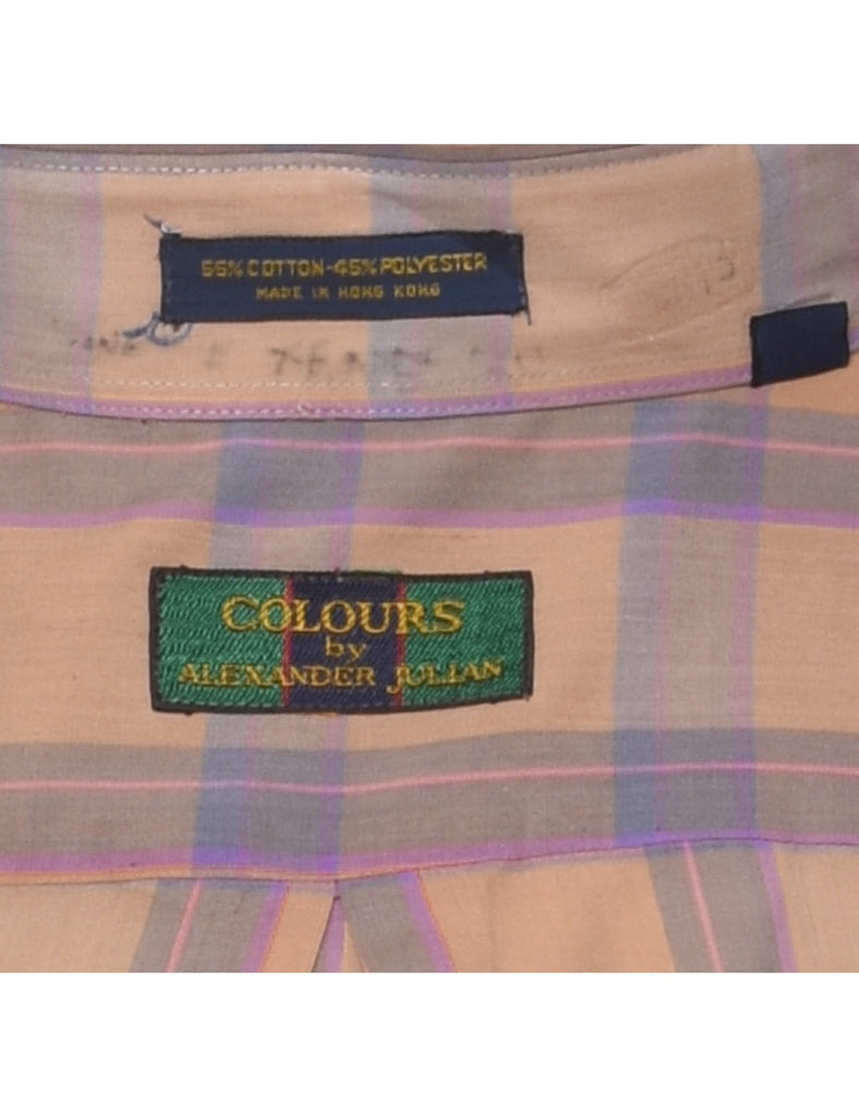 Light Brown Checked Shirt - L