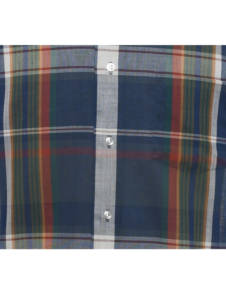 Long Sleeved Checked Shirt - XL