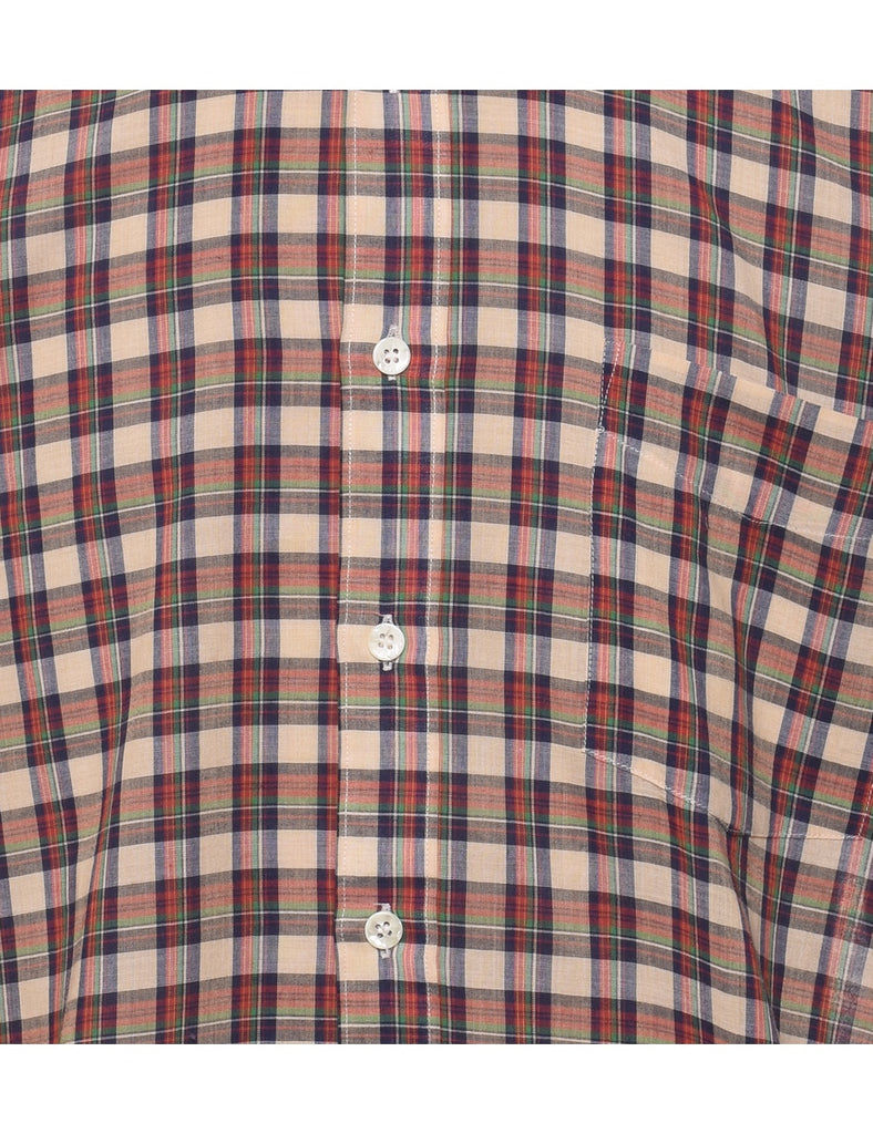 Long Sleeved Checked Shirt - M