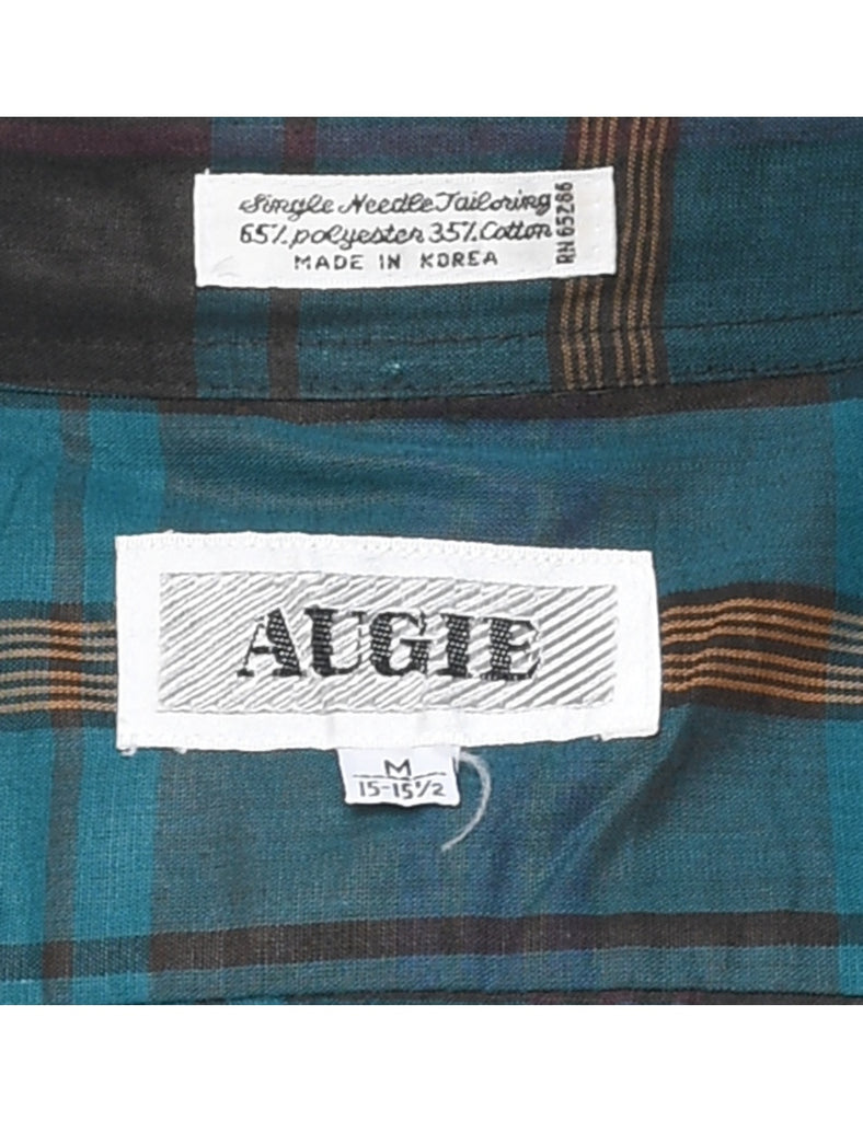 Long Sleeved Checked Shirt - L