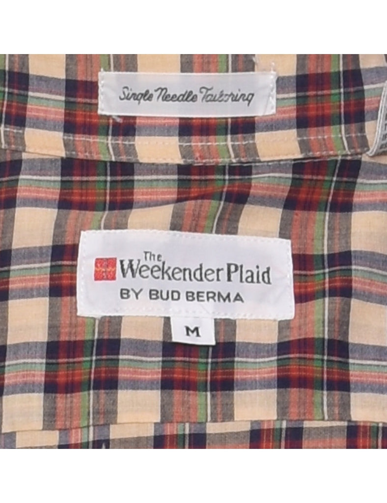Long Sleeved Checked Shirt - M