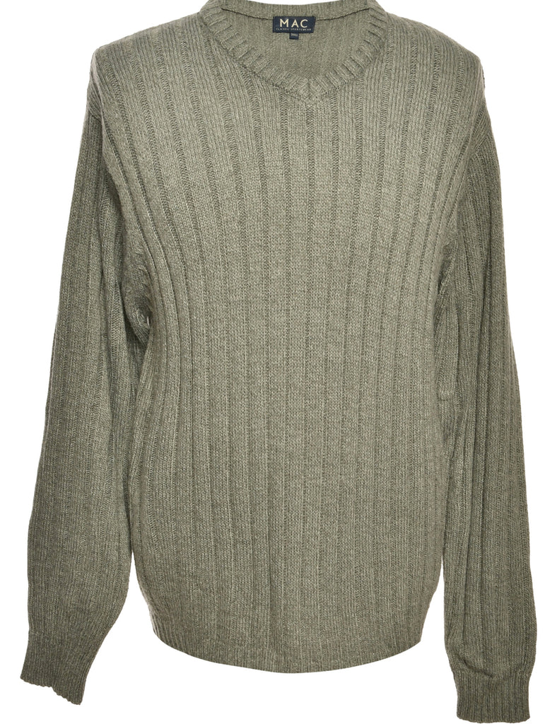 Long Sleeved Dark Grey Jumper - S