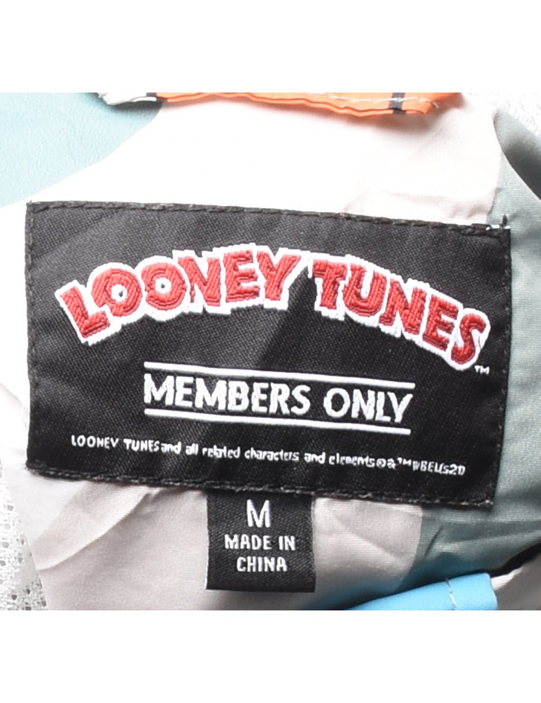 Looney Tunes Multi-Colour Zip-Front 1990s Jacket - M