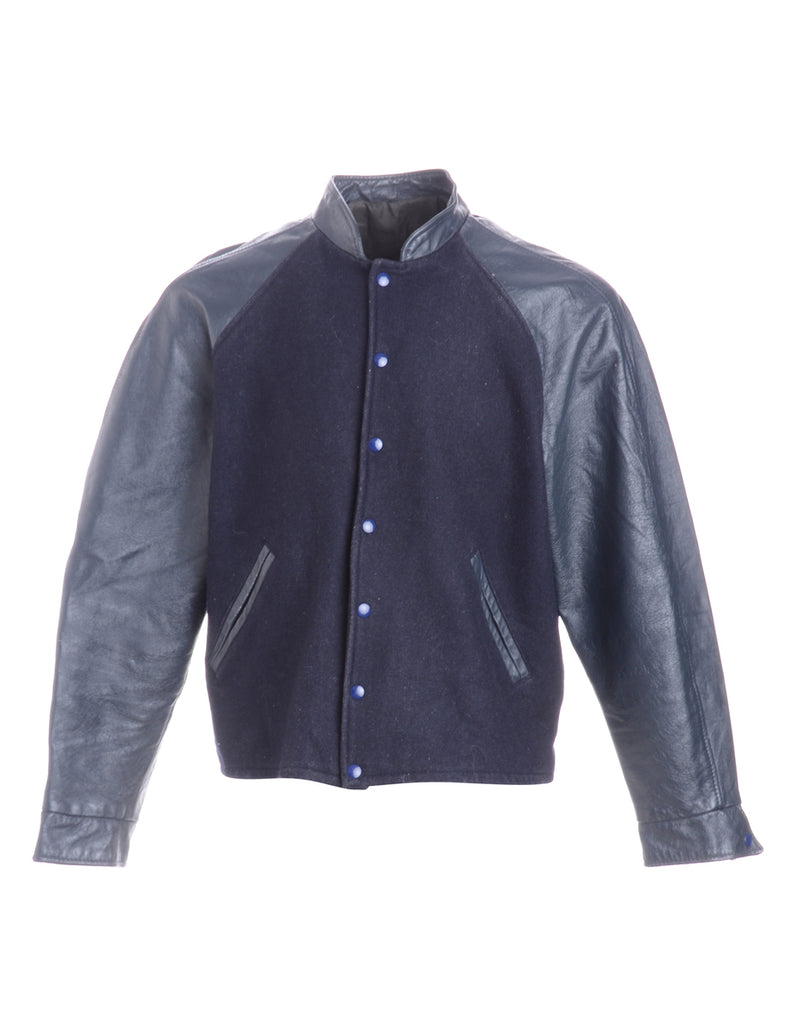 Beyond Retro Label Navy Team Jacket