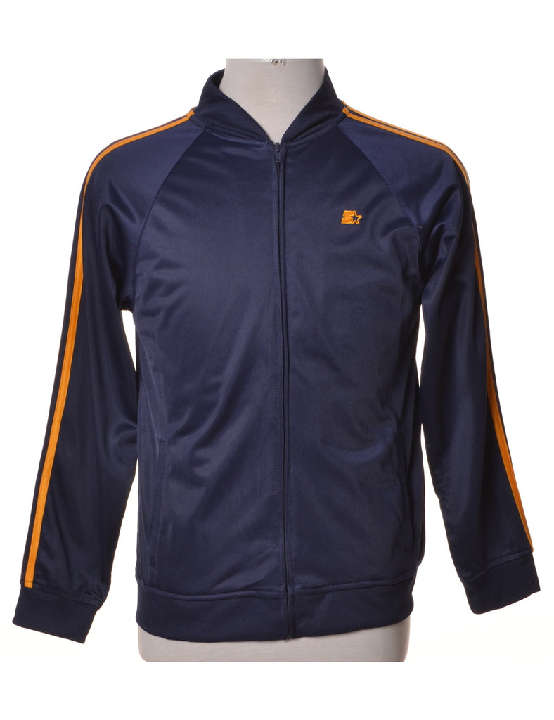 Beyond Retro Label Navy Track Jacket