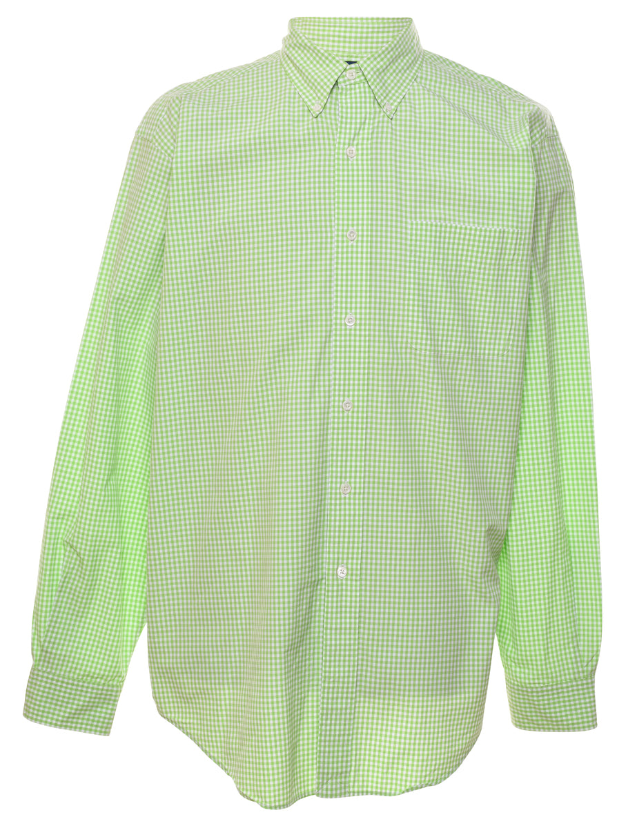 Men s Ralph Lauren Ralph Lauren Gingham Checked Shirt Green L Beyond Retro