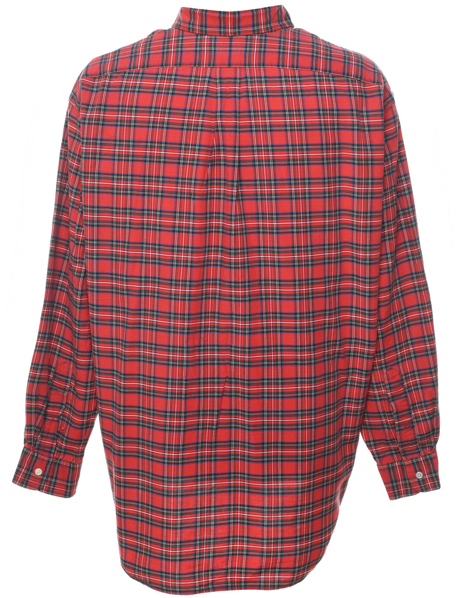 Ralph lauren red check shirt deals