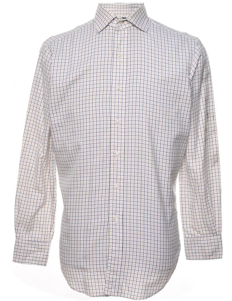 Ralph Lauren White & Yellow Checked Shirt - L