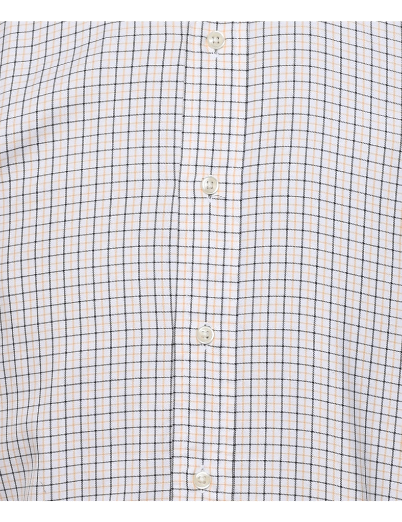 Ralph Lauren White & Yellow Checked Shirt - L