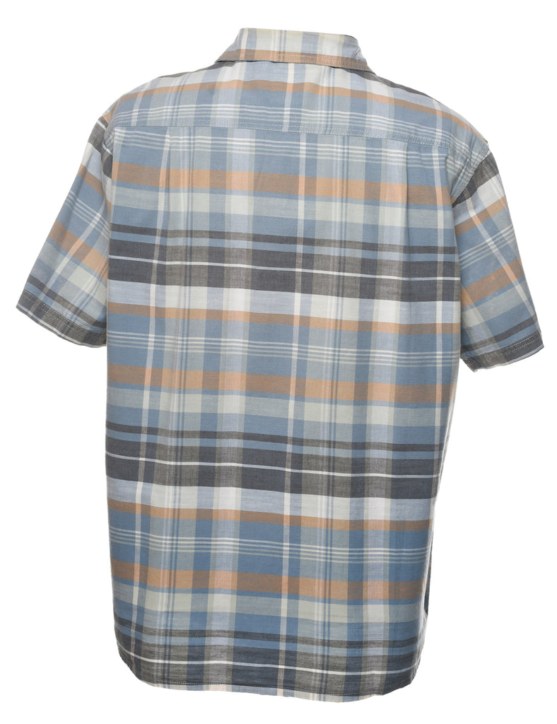 Red Head Short Sleeve Checked Shirt - L