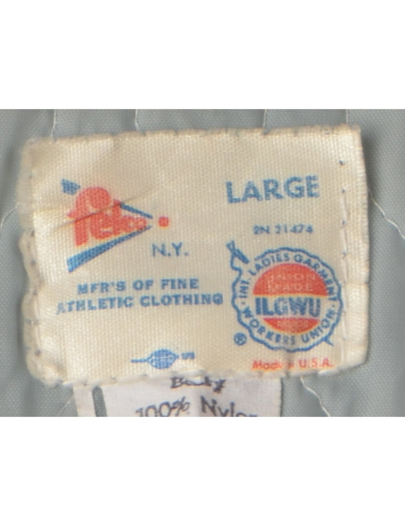 Beyond Retro Label Ribbed Vintage Team Jacket