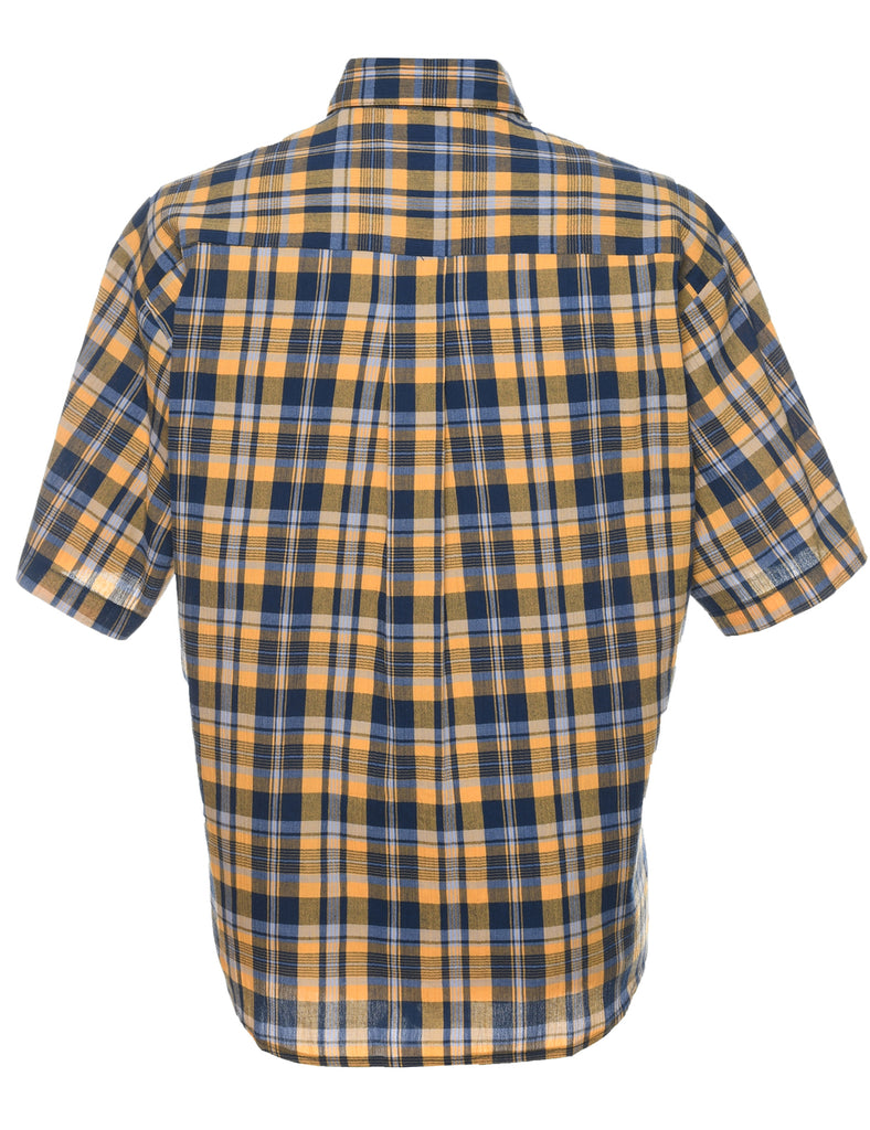 Short Sleeve Checked Shirt - M