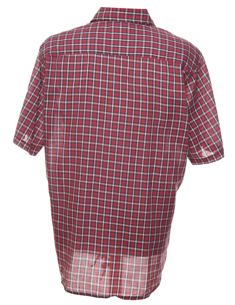 Short Sleeve Checked Shirt - L