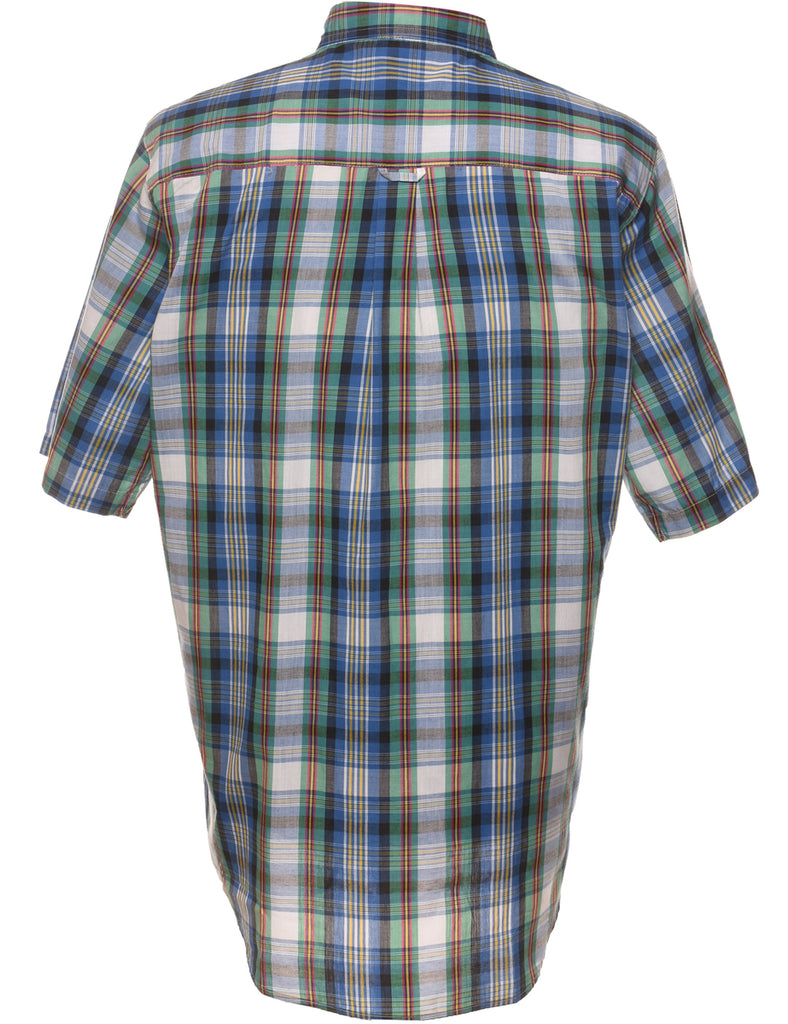 Short Sleeve Checked Shirt - L