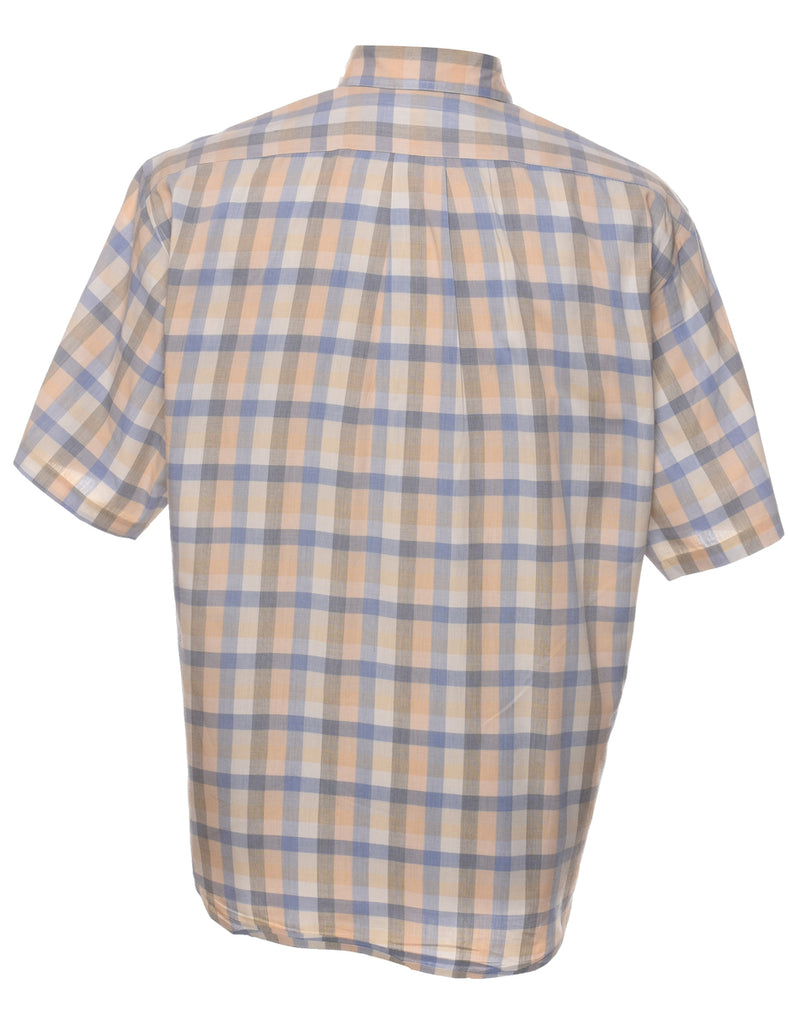 Short Sleeve Checked Shirt - M