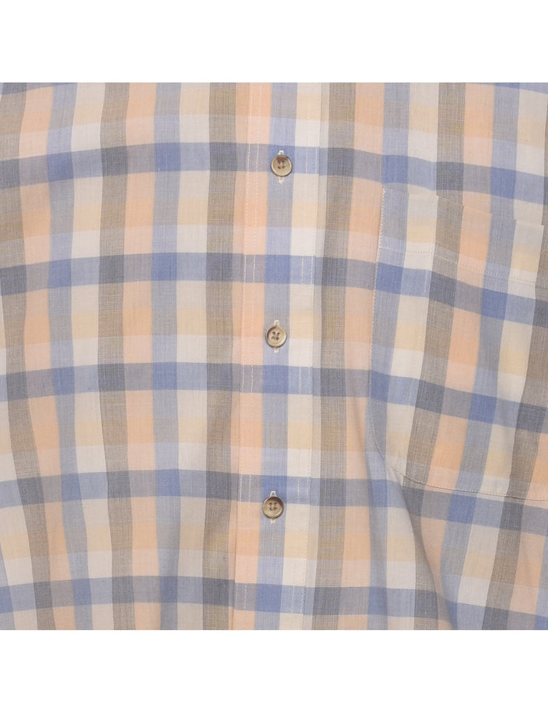 Short Sleeve Checked Shirt - M