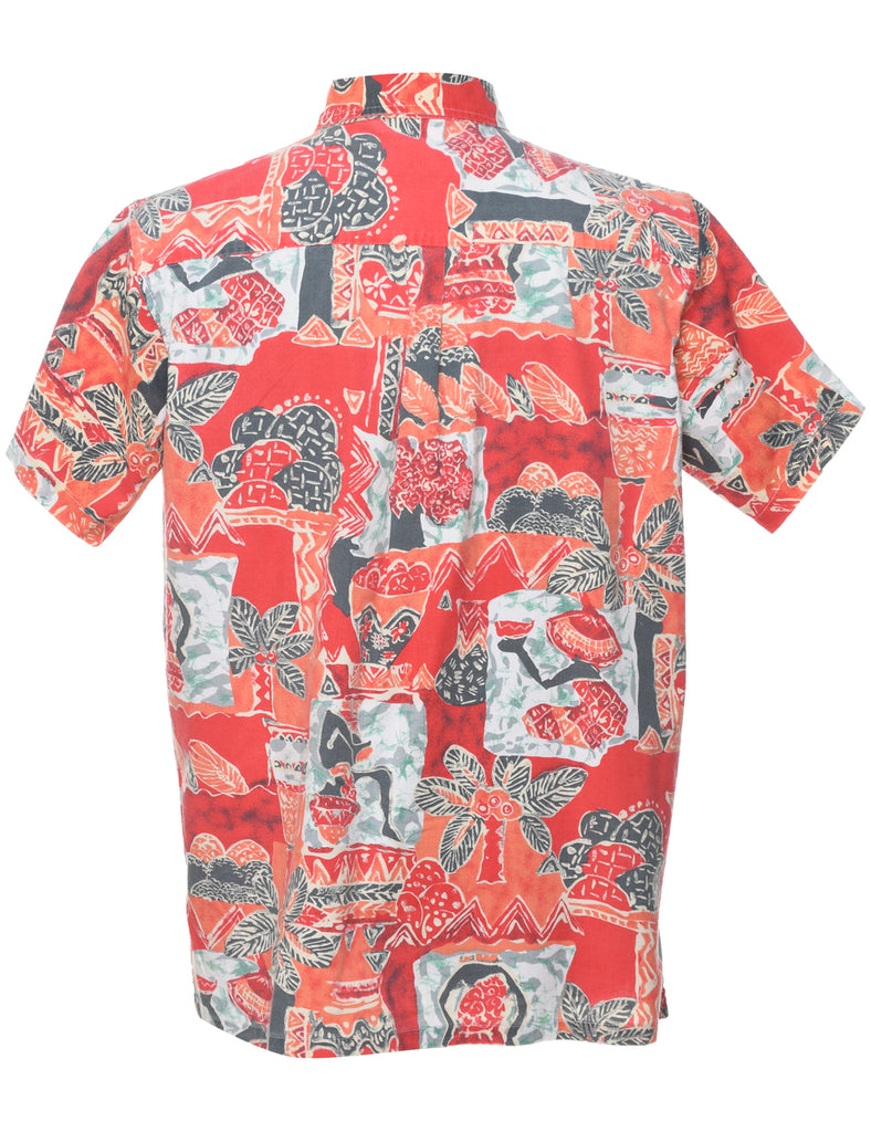 Short Sleeve Hawaiian Shirt - L