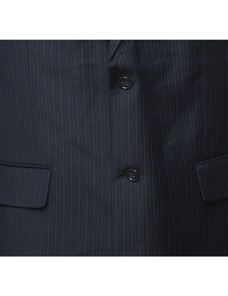 Striped Navy Classic Blazer - XL