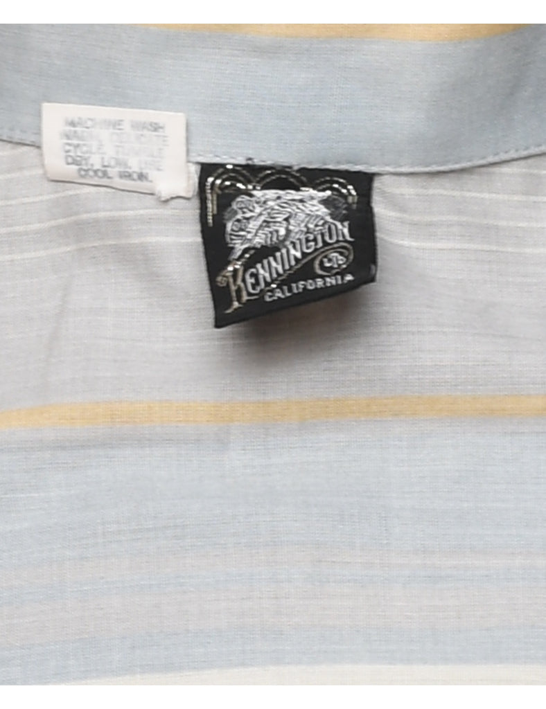 Striped Short Sleeved Shirt - L