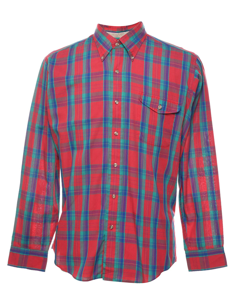 The Fox Collection Checked Shirt - L