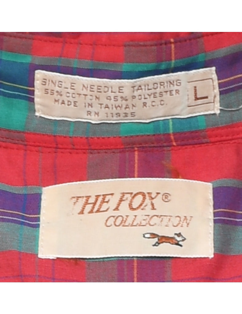 The Fox Collection Checked Shirt - L