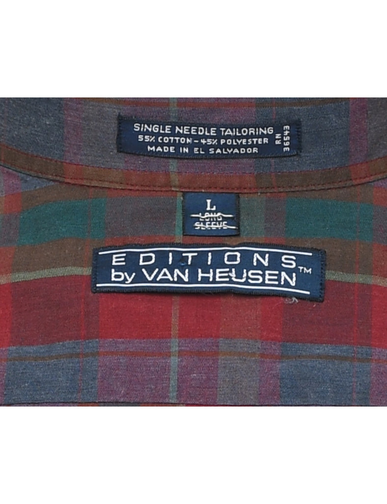 Van Heusen Checked Shirt - L