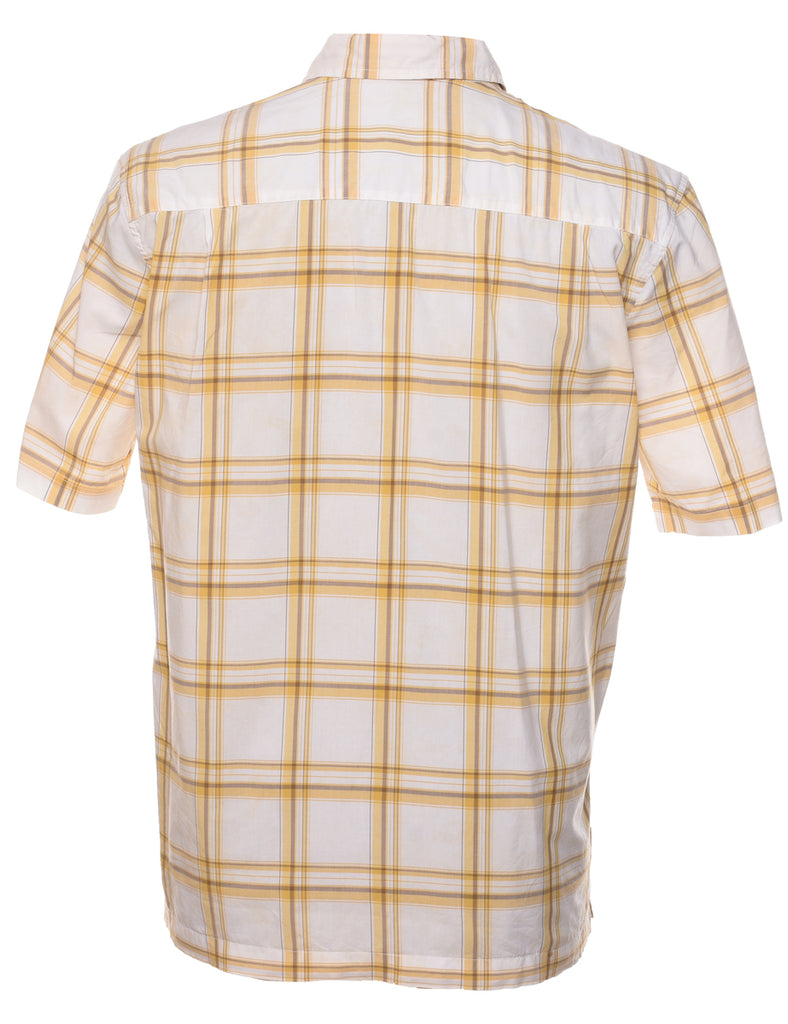 White Checked Shirt - S