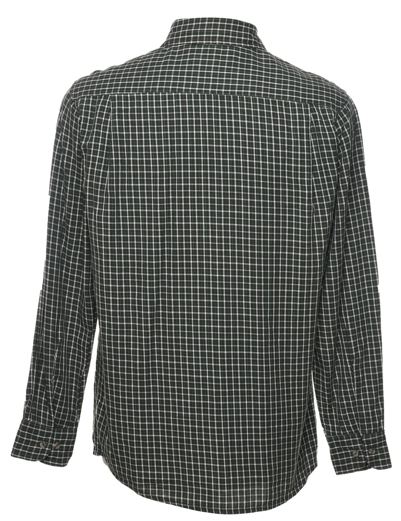 Wrangler Olive Green Checked Shirt - S