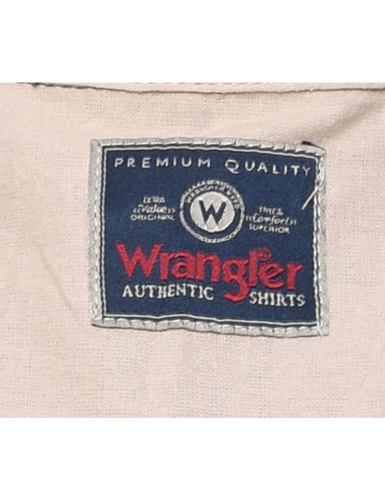 Wrangler Olive Green Checked Shirt - S