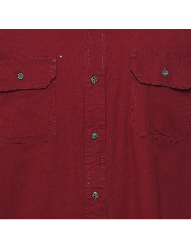 Wrangler Red Short Sleeved Shirt - L